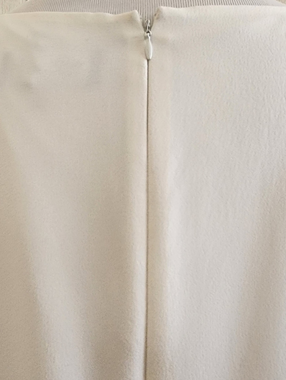 Evan Picone Black Label coral, cream & black colorblock midi dress size 16 - Picture 8 of 16